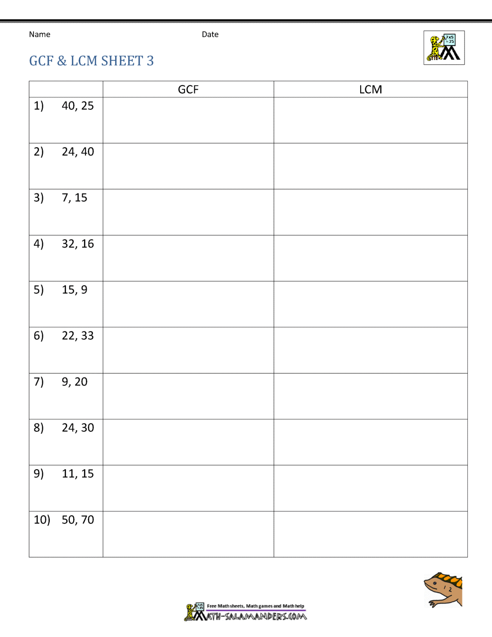 Least Common Multiple Worksheets Page Worksheets Library Least Common Multiple Worksheets Page Worksheets Library