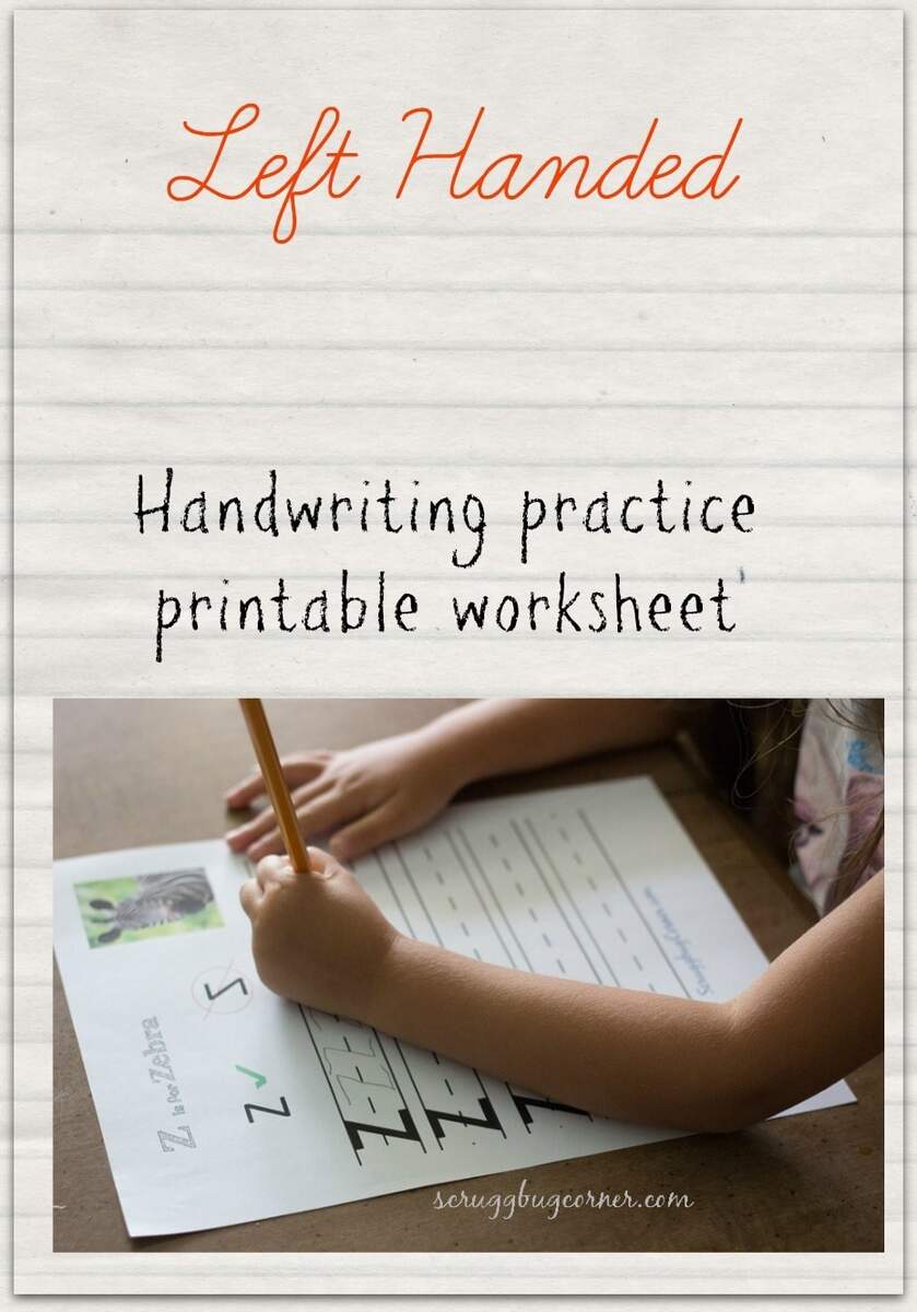 Left Handed Learning Letter Practice Worksheet Z Gym Craft Laundry Left Handed Learning Letter Practice Worksheet Z Gym Craft Laundry