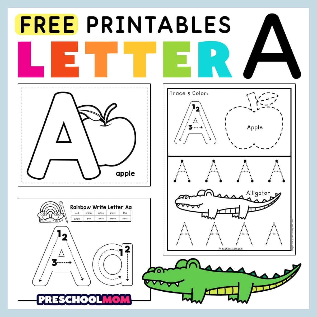 Alphabet Printables Preschool Mom