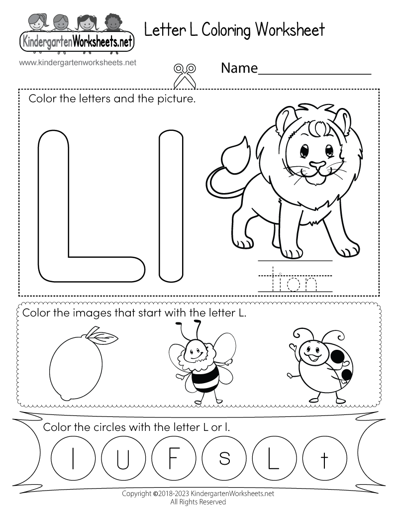 Letter L Coloring Worksheet Free Printable Digital PDF Letter L Preschool Printables Preschool Mom