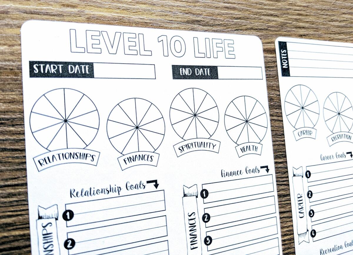 Level 10 Goal Etsy