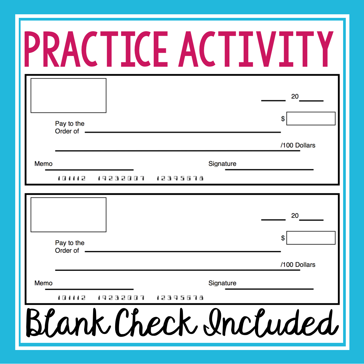 LIFE SKILLS HOW TO WRITE A CHECK CHEQUE Presto Plans Worksheets Library LIFE SKILLS HOW TO WRITE A CHECK CHEQUE Presto Plans Worksheets Library