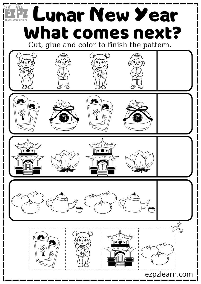 Worksheets Chinese New Year 4 Hundred Chinese New Year Worksheet Royalty Free Images Stock