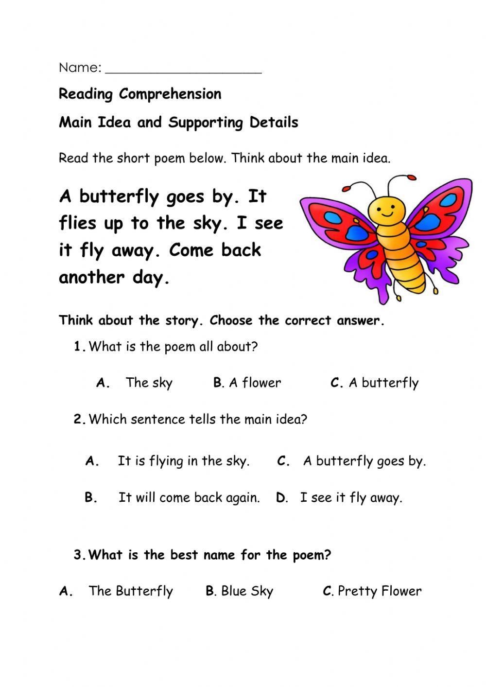 Main Idea Online Worksheet For Grade 3 Worksheets Library Main Idea Online Worksheet For Grade 3 Worksheets Library