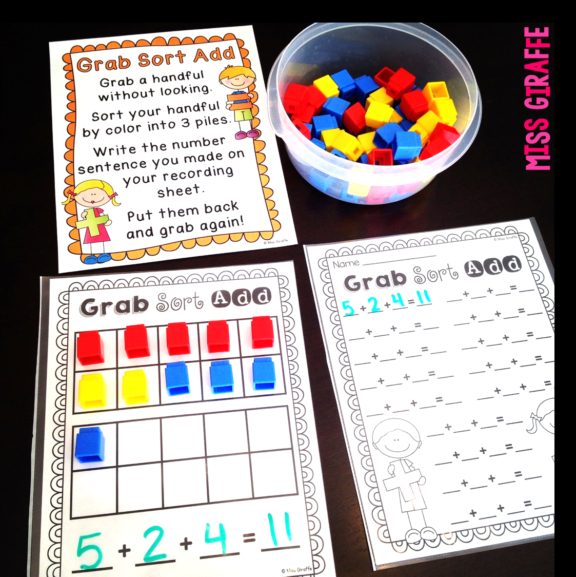 Miss Giraffe S Class Adding 3 Numbers Miss Giraffe S Class Adding 3 Numbers