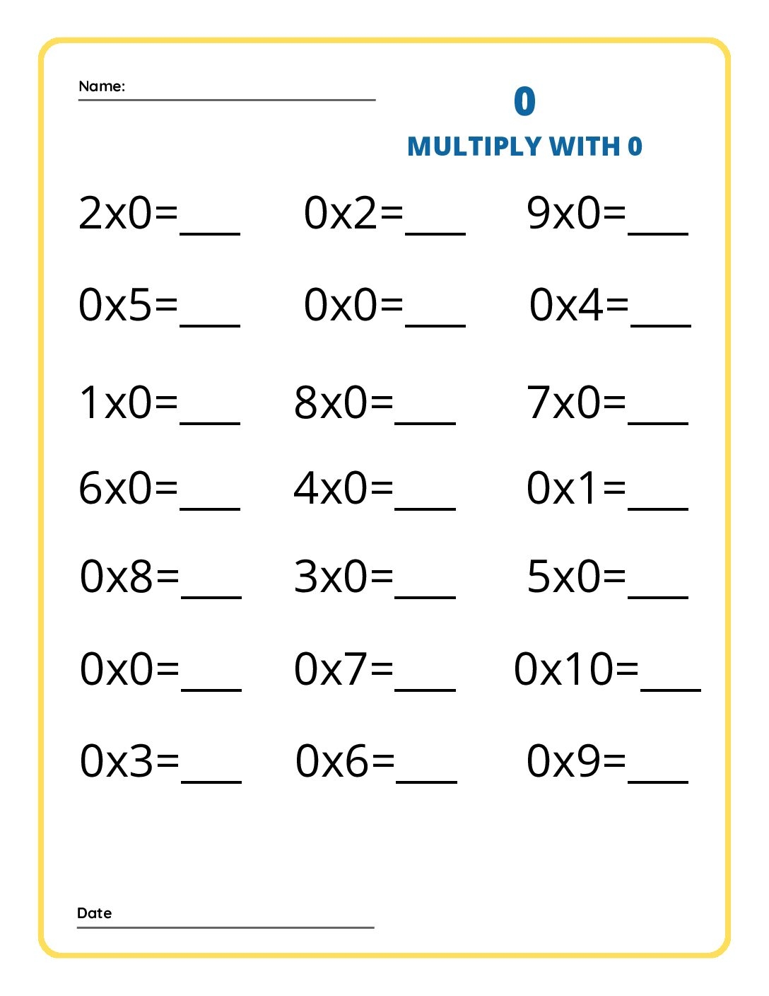 Multiplication 0 10 And Single Digit Doubles We Eight At The Table Worksheets Library Multiplication 0 10 And Single Digit Doubles We Eight At The Table Worksheets Library
