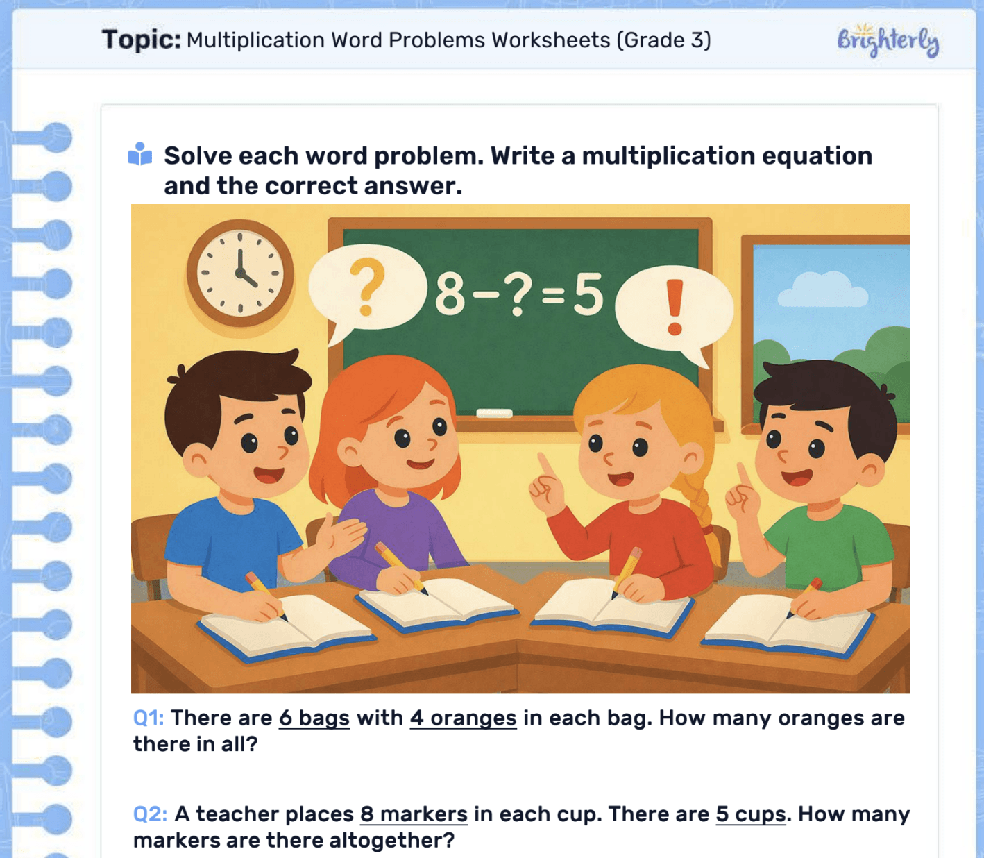 Multiplication Word Problems Worksheets Free Download Multiplication Word Problems Worksheets Free Download