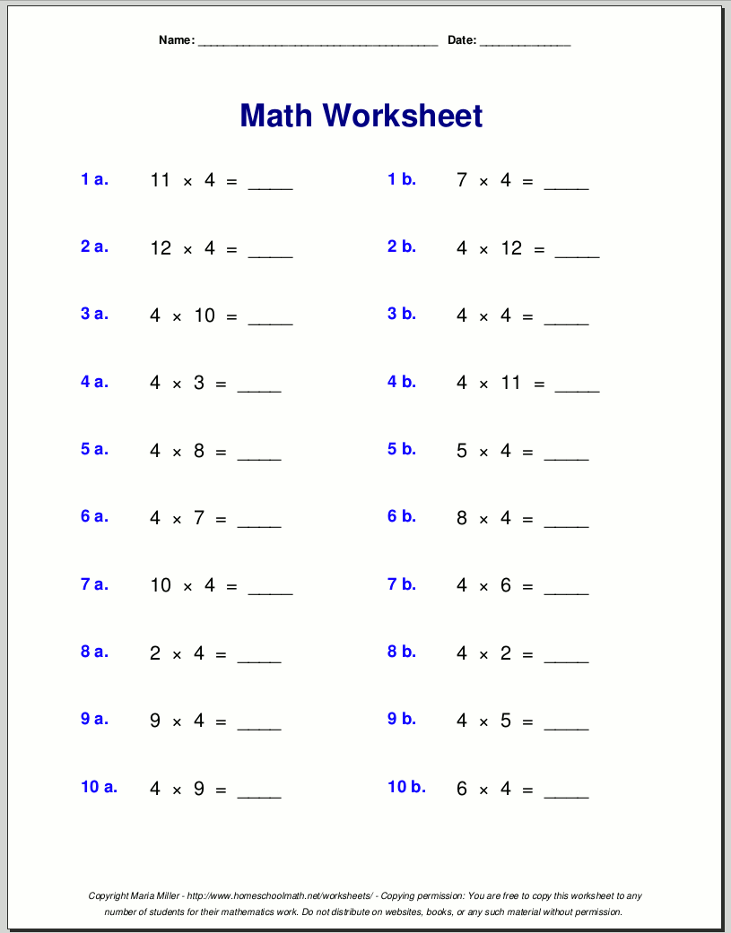 Free 3rd Grade Math Worksheets To Customize Canva