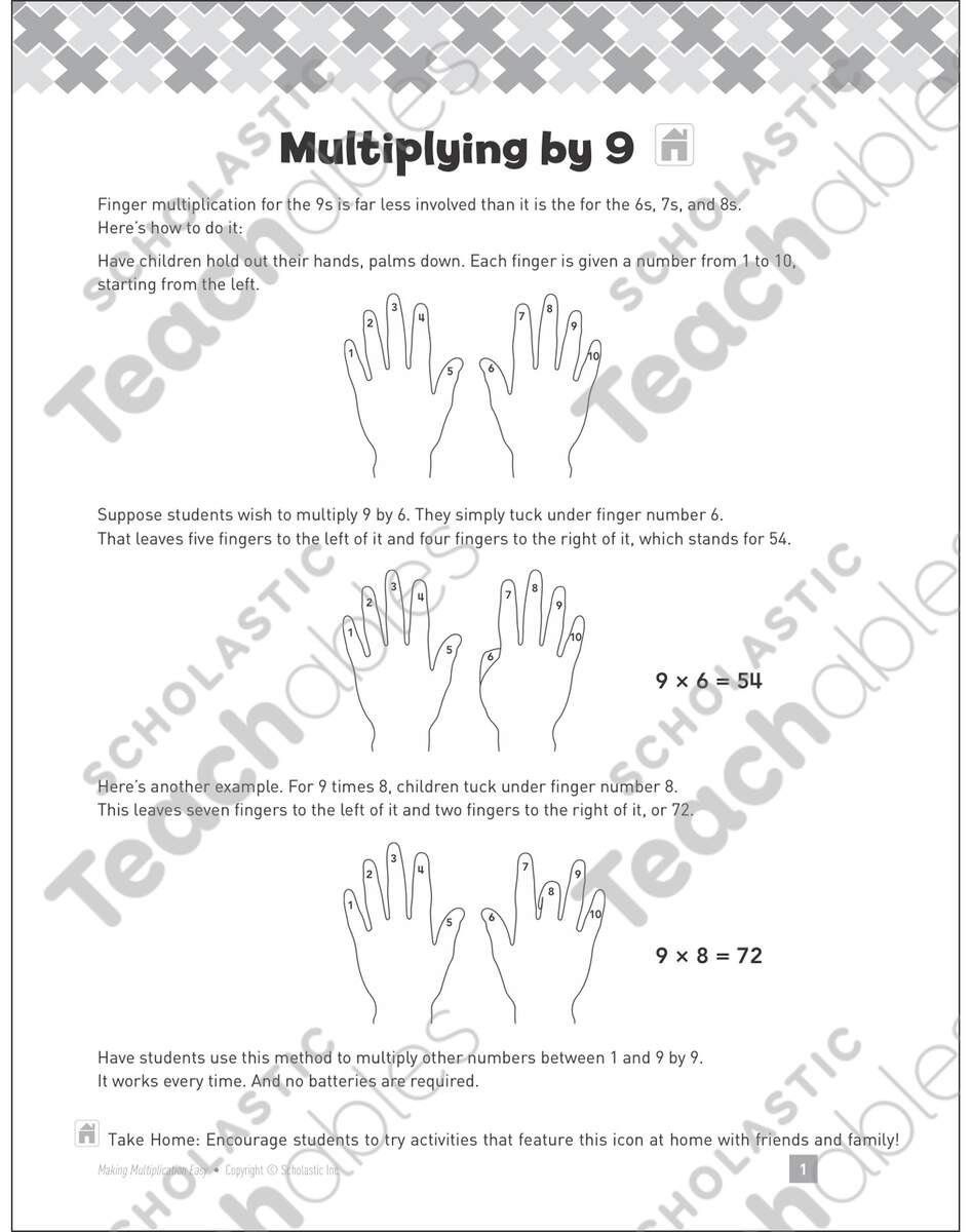 Multiplying By 9 Making Multiplication Easy Printable Number Puzzles Skills Sheets