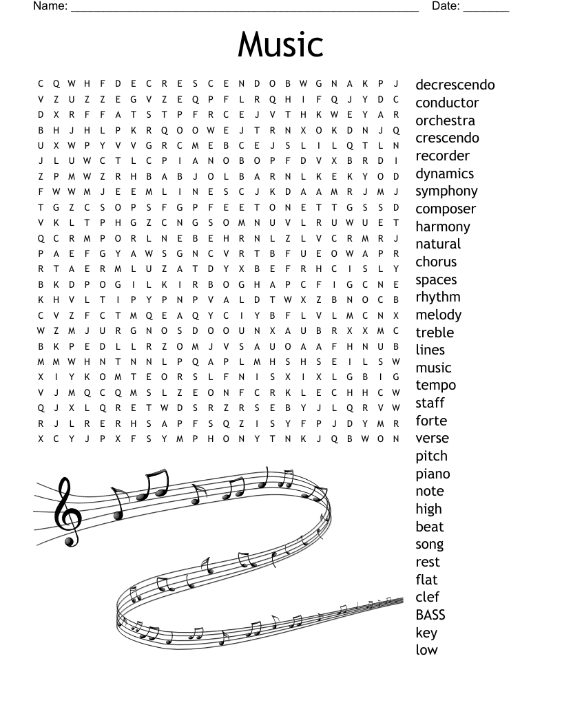 Music Theory Crossword WordMint Music Theory Crossword WordMint
