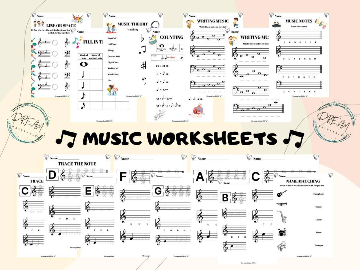 11 Music Theory Worksheets Note Value Free PDF At Worksheeto Worksheets Library