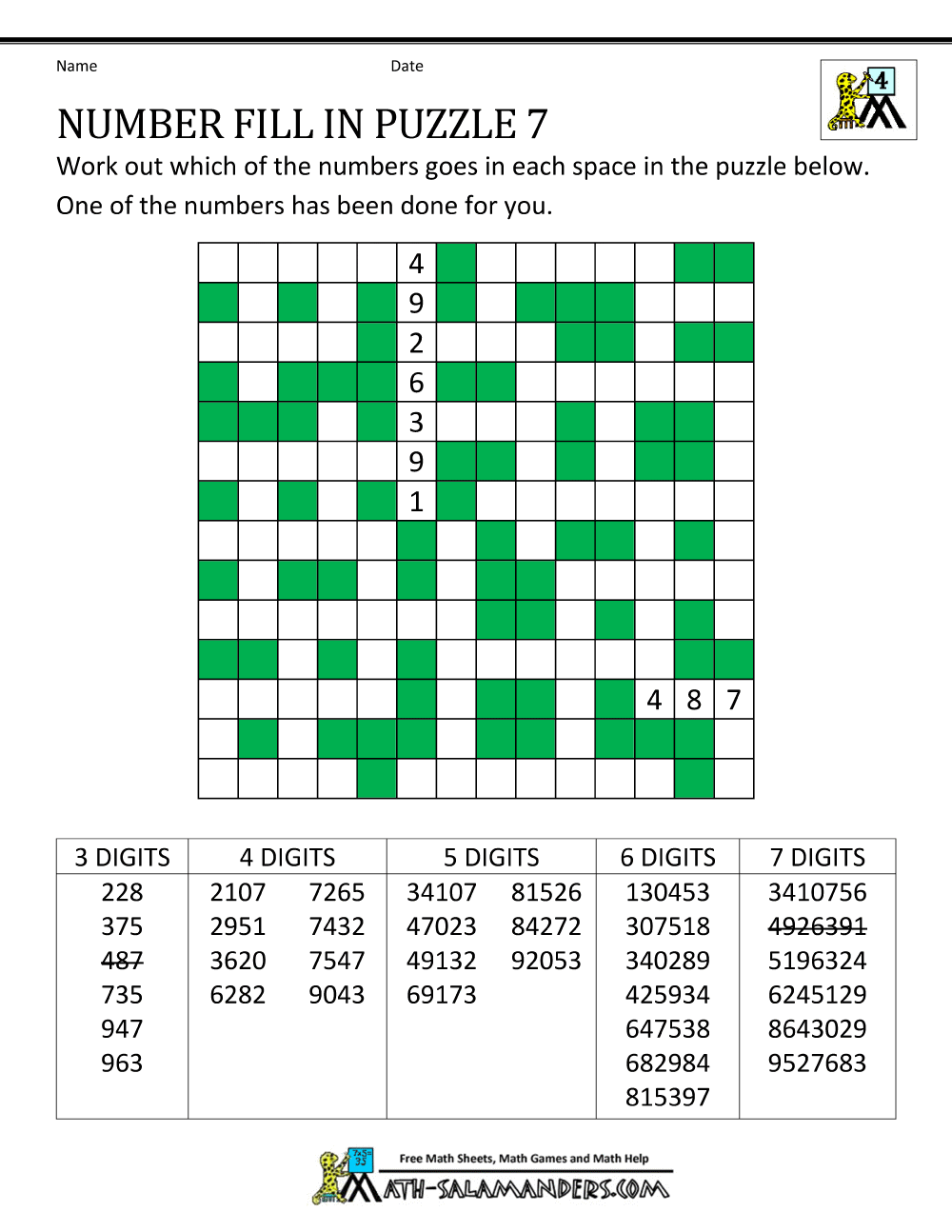 Free Printable Math Puzzles For The Classroom FREE PDFs