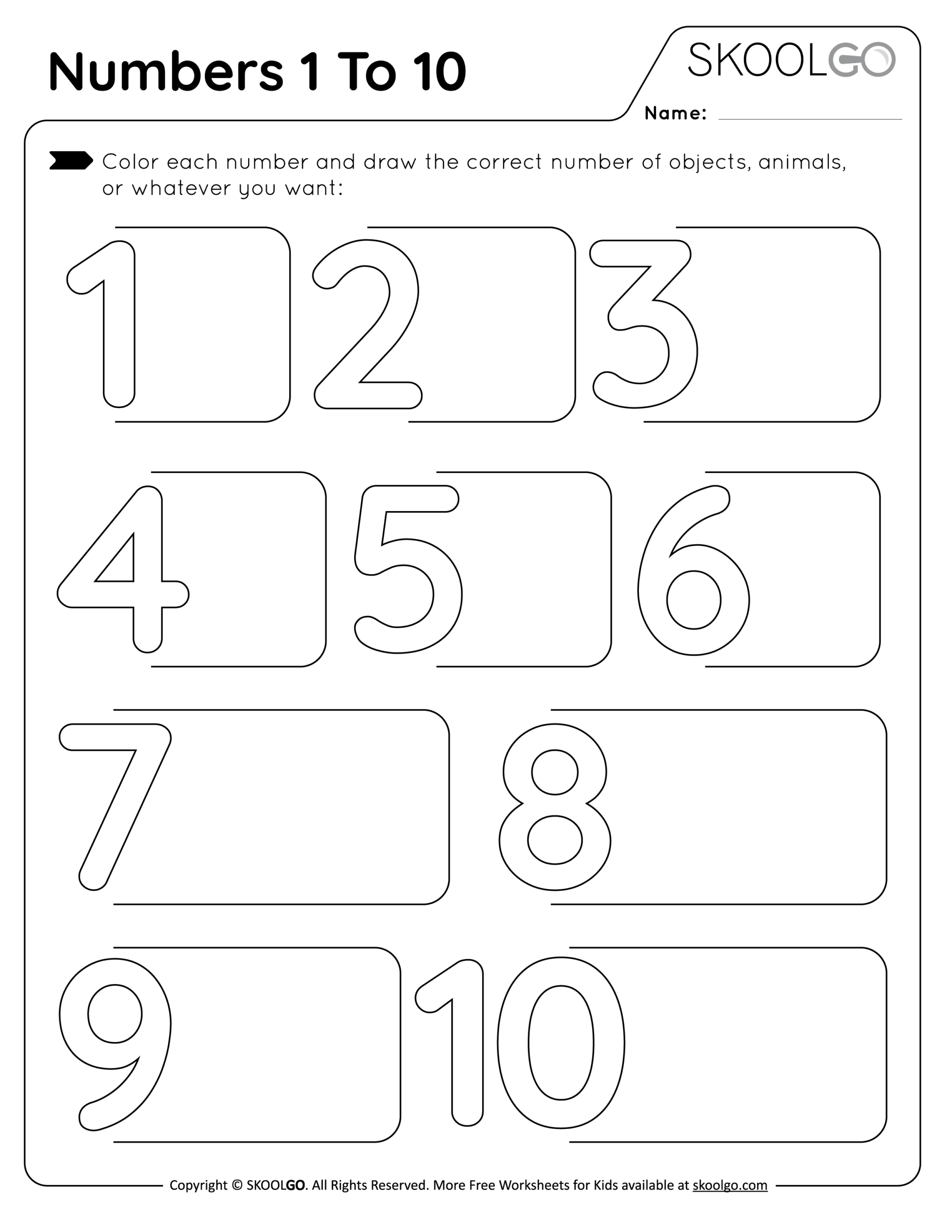 Preschool Lesson Plan On Number Recognition 1 10 With Printables TeachersMag