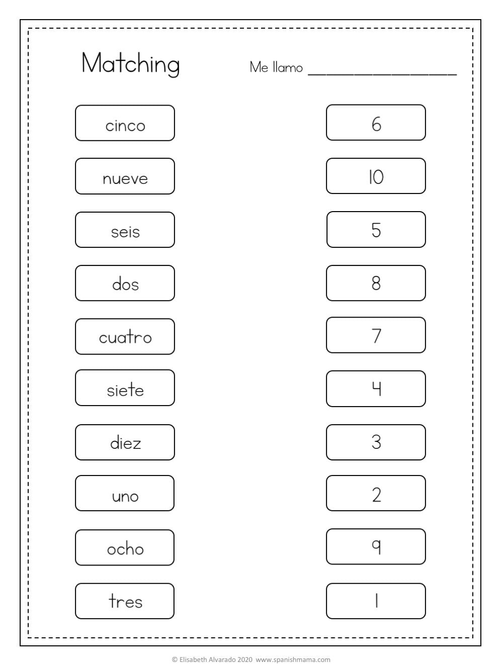 Los N Meros Numbers Spanish Learning Resources