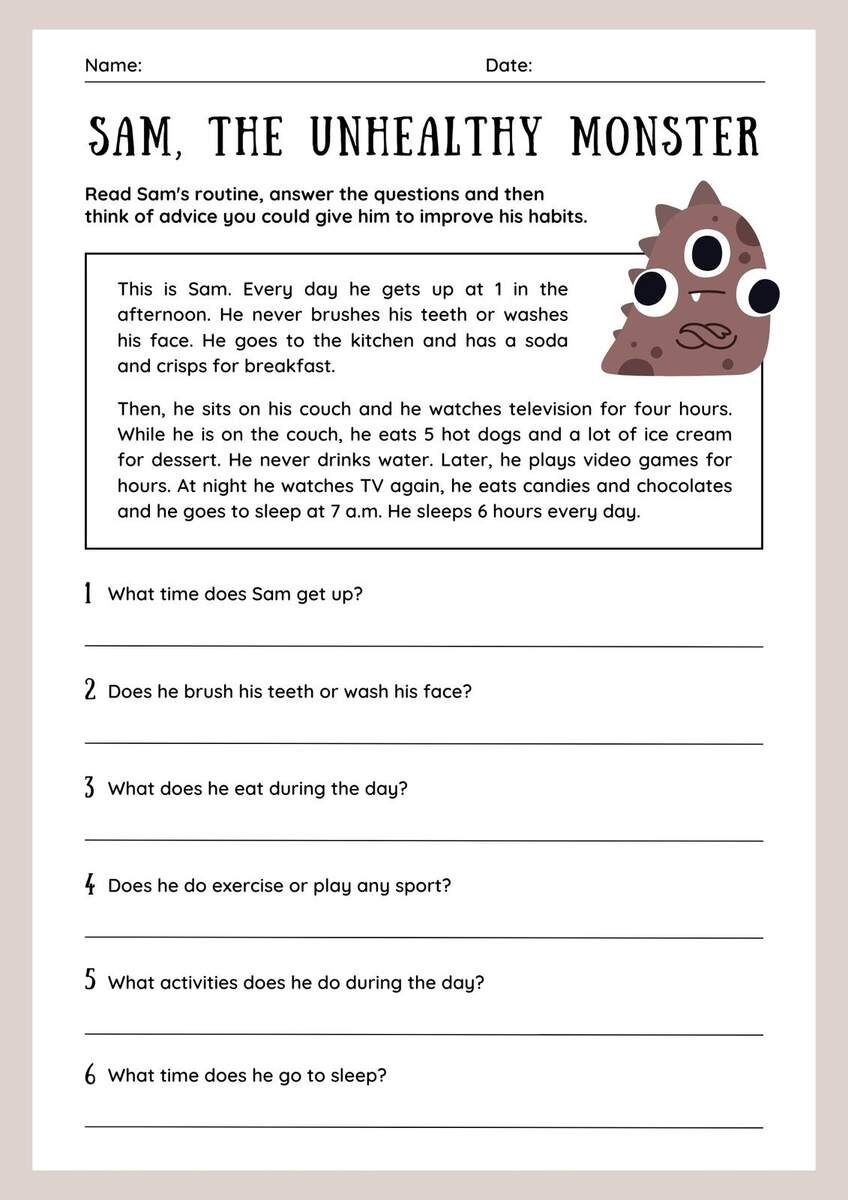 Page 6 Free Custom Printable Worksheets For Teachers Canva English Language Arts Worksheet Worksheets Worksheets