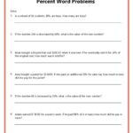 Percent Word Problems Worksheets K12 Math Worksheets