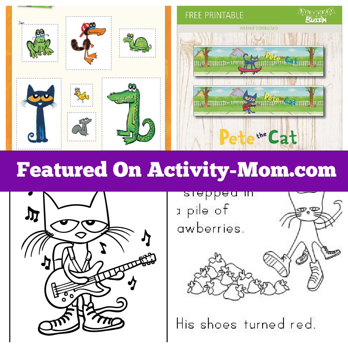 Pete The Cat I Love My White Shoes Worksheet Creative Resources Free Printables English Lessons