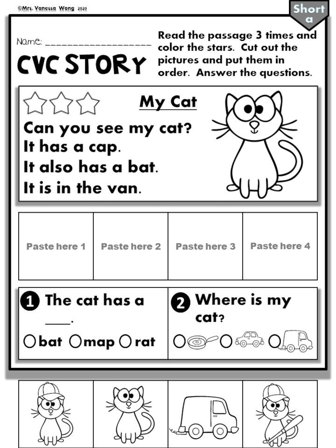 Phonics CVC Short Vowels Story Sequence For Kindergarten And First Grade Homeschooler Phonics Worksheets Etsy Phonics CVC Short Vowels Story Sequence For Kindergarten And First Grade Homeschooler Phonics Worksheets Etsy