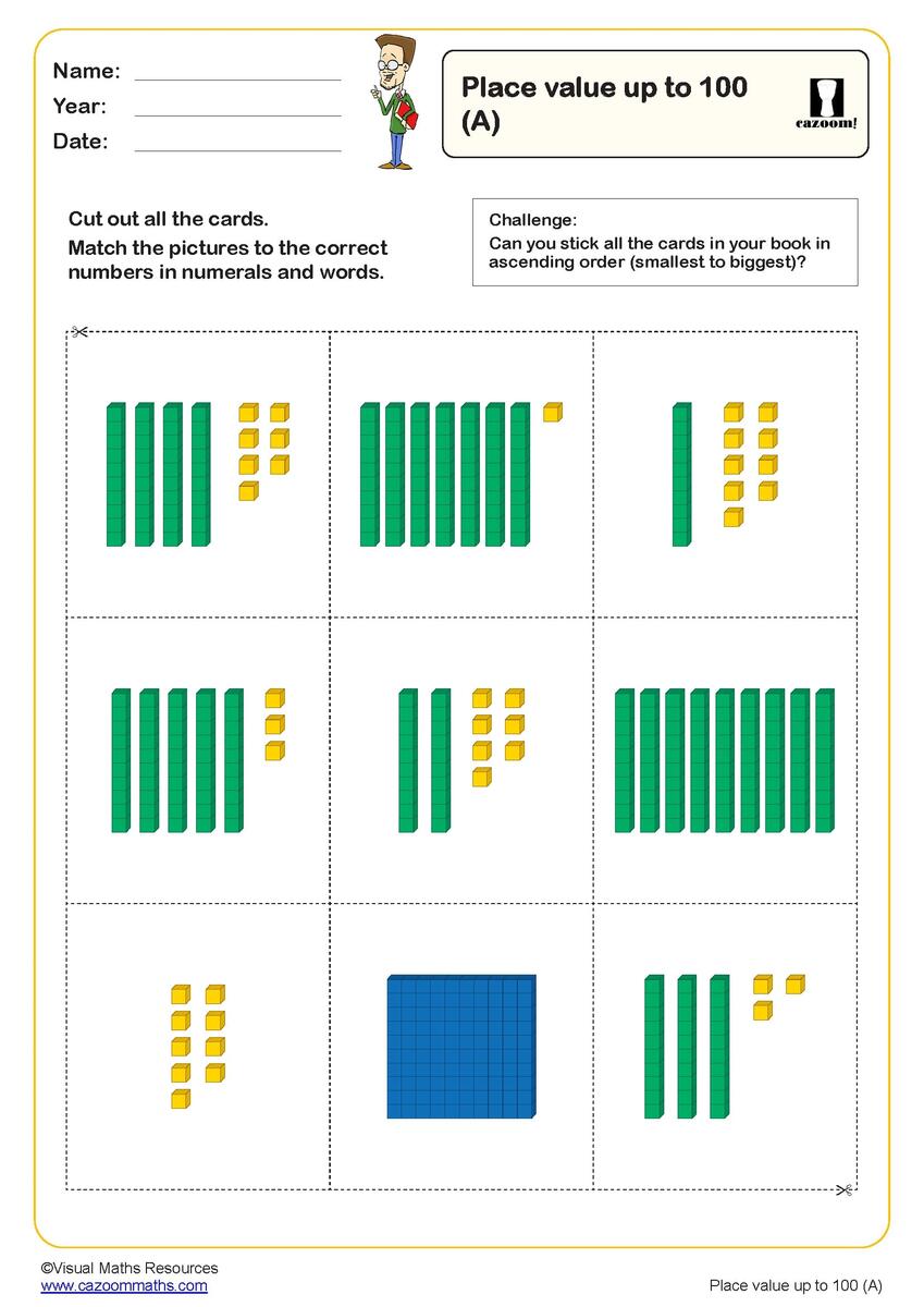 Math Place Value Worksheets To Hundreds
