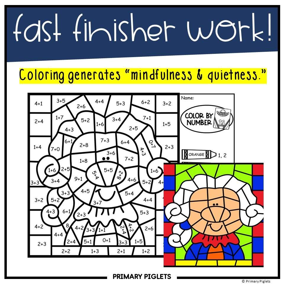 PRESIDENTS DAY MATH PRESIDENTS DAY COLOR BY CODE PRESIDENTS DAY COLOR BY NUMBER ADDITION FACTS Classful Fun Presidents Day Counting Worksheet Made By Teachers