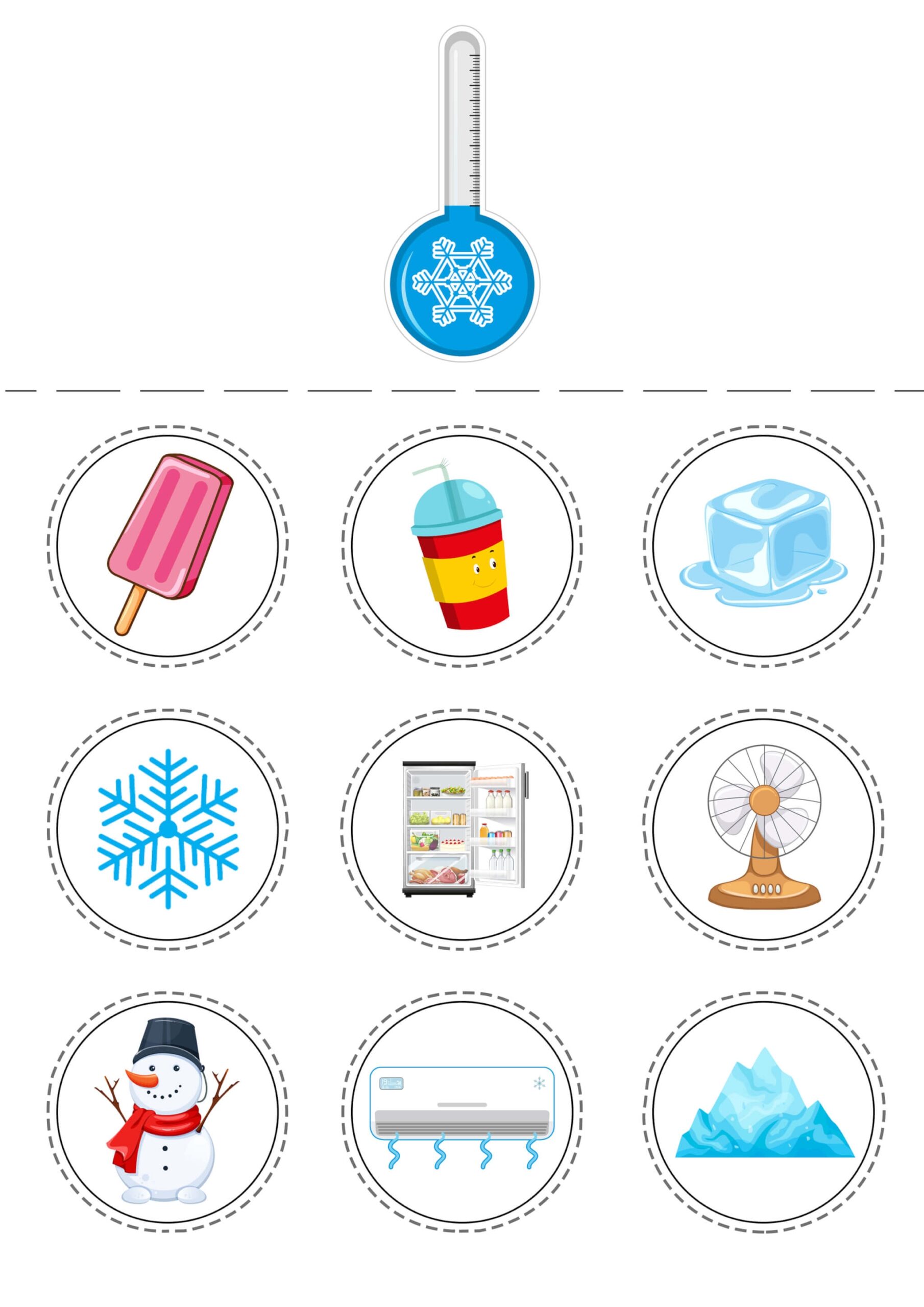 Printable Educational Activity For Kids Hot Or Cold Science Grade 2 Worksheet Object Hot Cold Try Worksheets