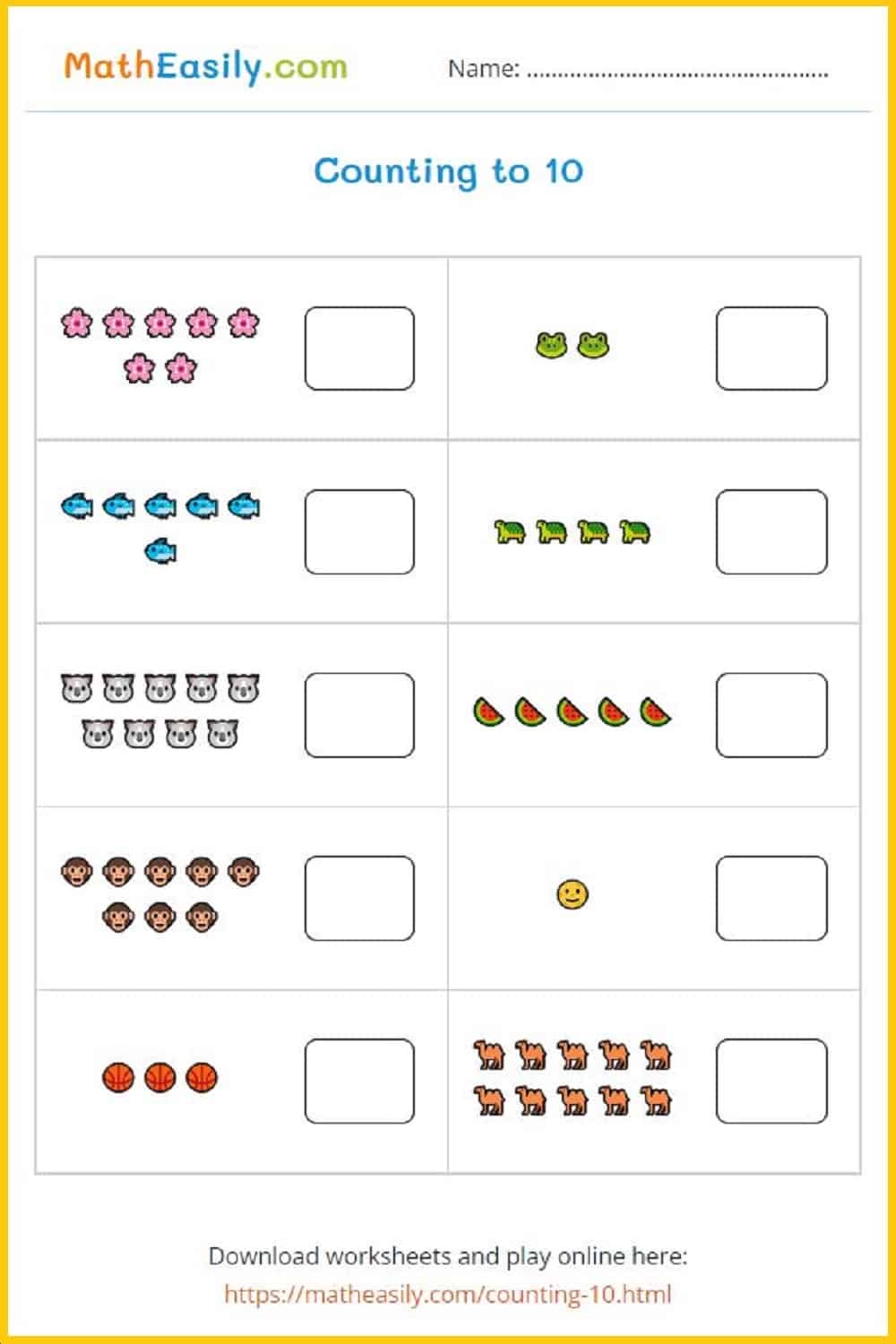 Printable Kindergarten Math Worksheets PDF Free Download Free Printable Kindergarten Counting Worksheets Happy Toddler Playtime