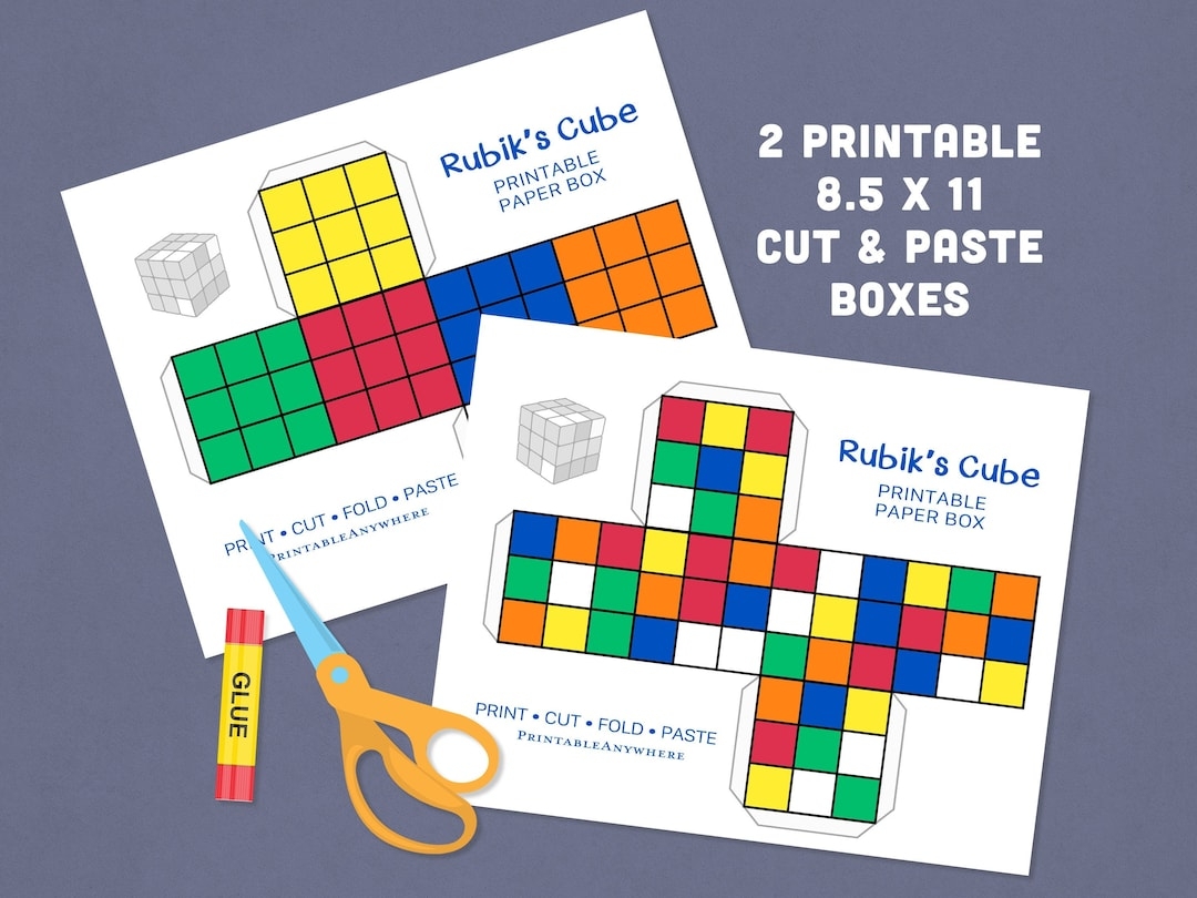 Printable Rubiks Cube Digital Download Paper Gift Box Colorful Kids Craft Fun Instant Download DIY Party Favor Glue Paper Art Project Etsy Printable Rubiks Cube Digital Download Paper Gift Box Colorful Kids Craft Fun Instant Download DIY Party Favor Glue Paper Art Project Etsy