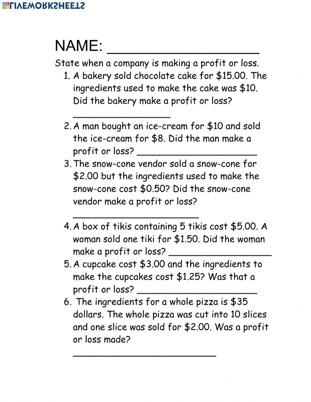 Profit And Loss 08 Profit And Loss 08