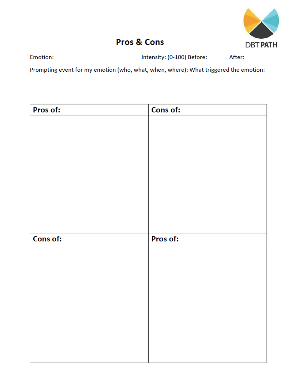 Quick Pros Cons Worksheet Worksheet Quick Pros Cons Worksheet Worksheet