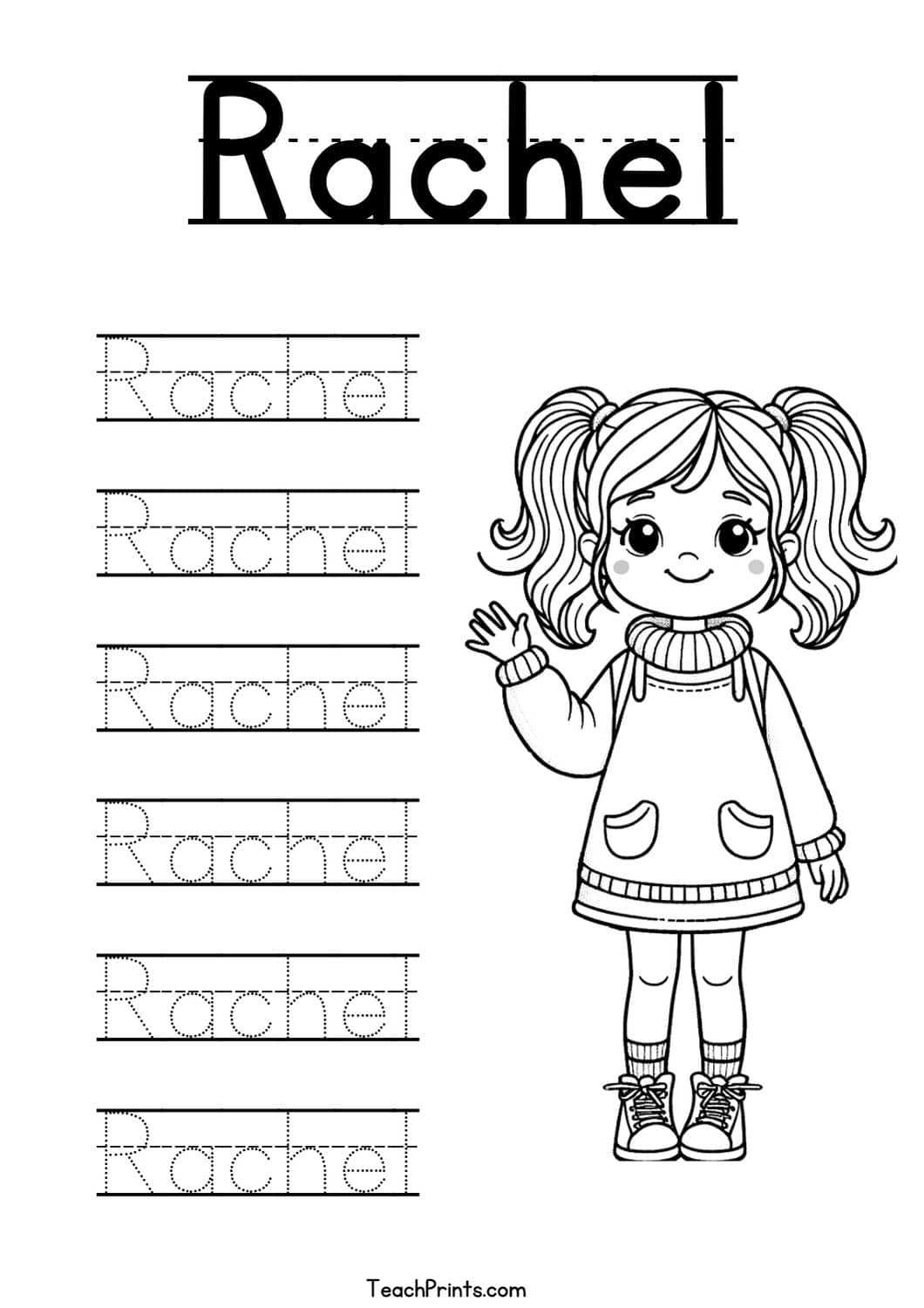 R Name Tracing Worksheets 51 Names Free Printable Teach Prints