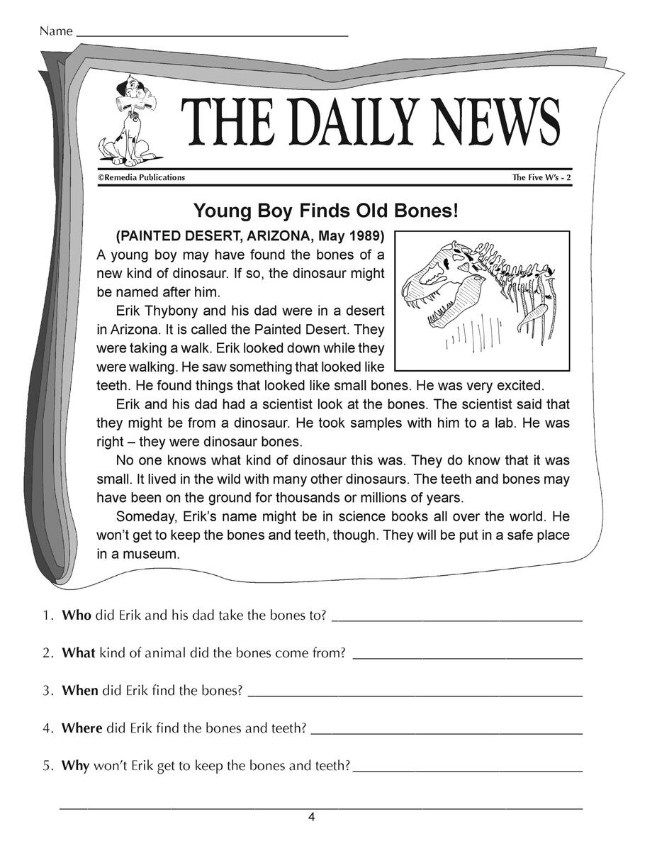 Reading Comprehension Passages 5W S Short Stories Made By Teachers Reading Comprehension Passages 5W S Short Stories Made By Teachers