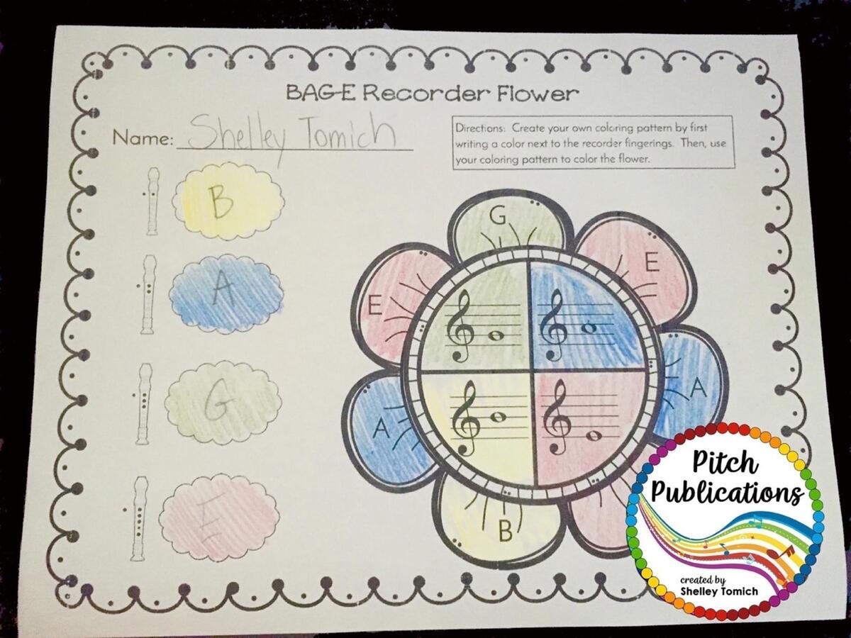 Recorder Resource BAG E Bonanza No Prep Recorder Worksheets No Prep BAGED Recorder Worksheets Aileen S Music Room
