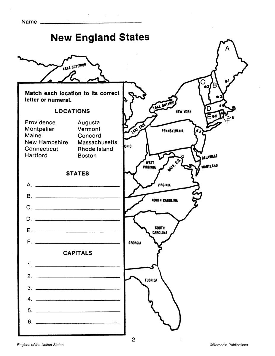 REGIONS OF THE U S Map Geography Made By Teachers REGIONS OF THE U S Map Geography Made By Teachers