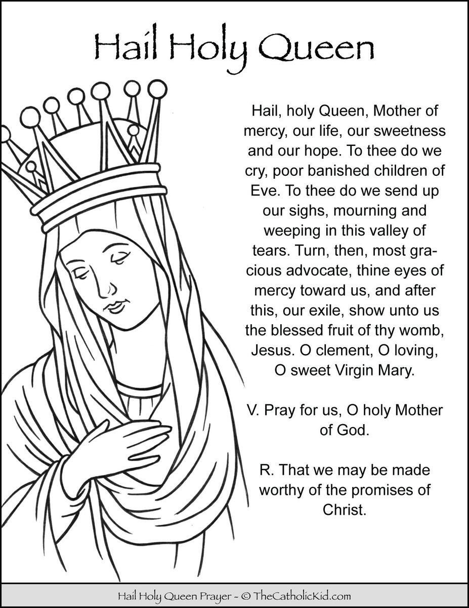 Saint Mary Coloring Pages Download Pack TheCatholicKid