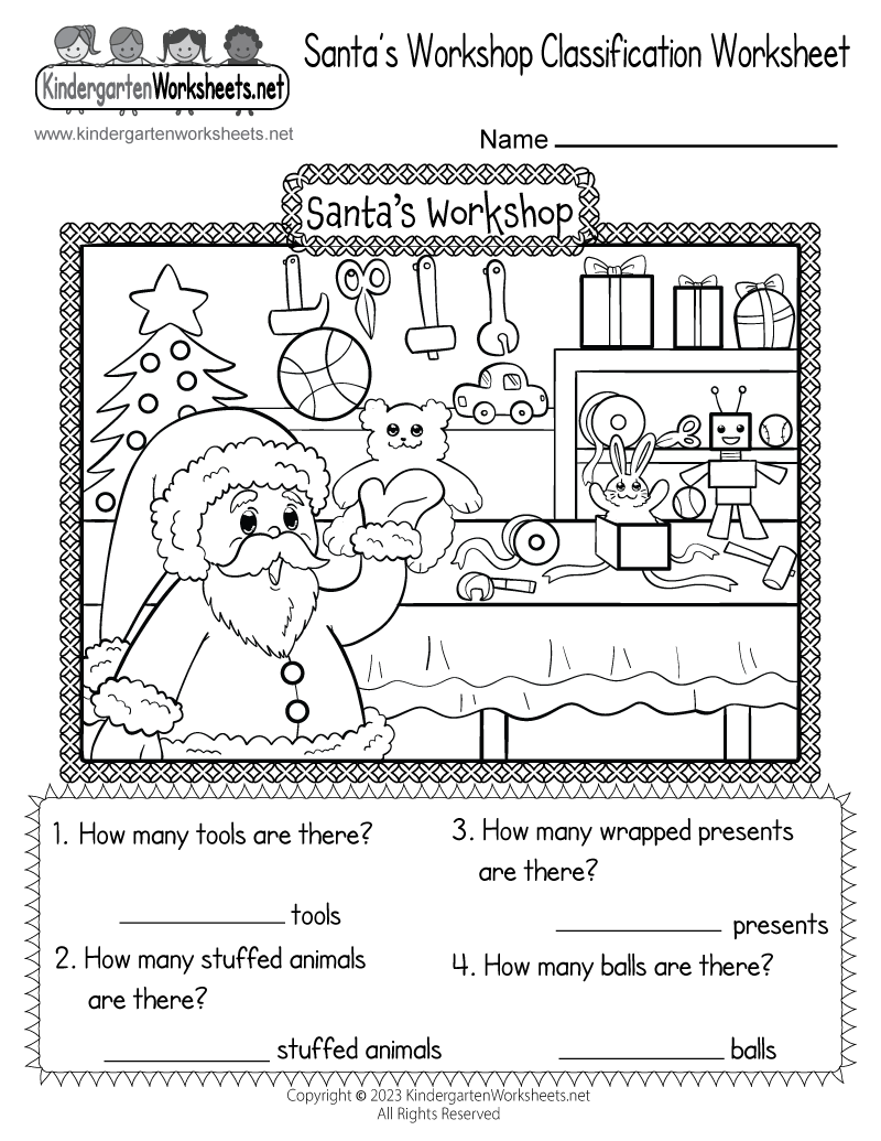 Santa S Workshop Classification Worksheet Free Printable Digital PDF Discover 110 Christmas Activities And Worksheets And Christmas Activities Ideas On This Pinterest Board Christmas Kindergarten Christmas Worksheets Worksheets And More