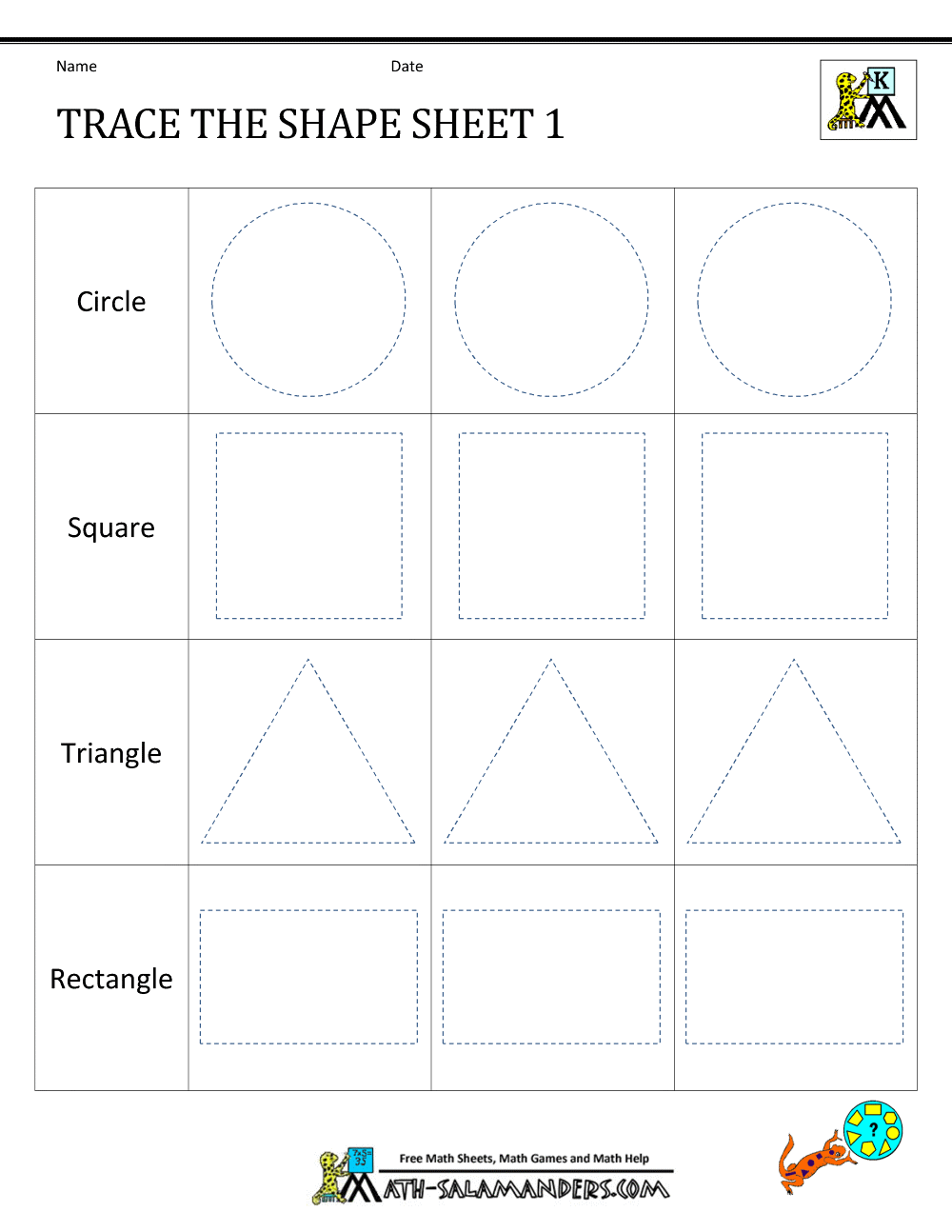Shape Tracing Worksheets Kindergarten 17 Line Tracing Worksheets Free Nature Inspired Learning