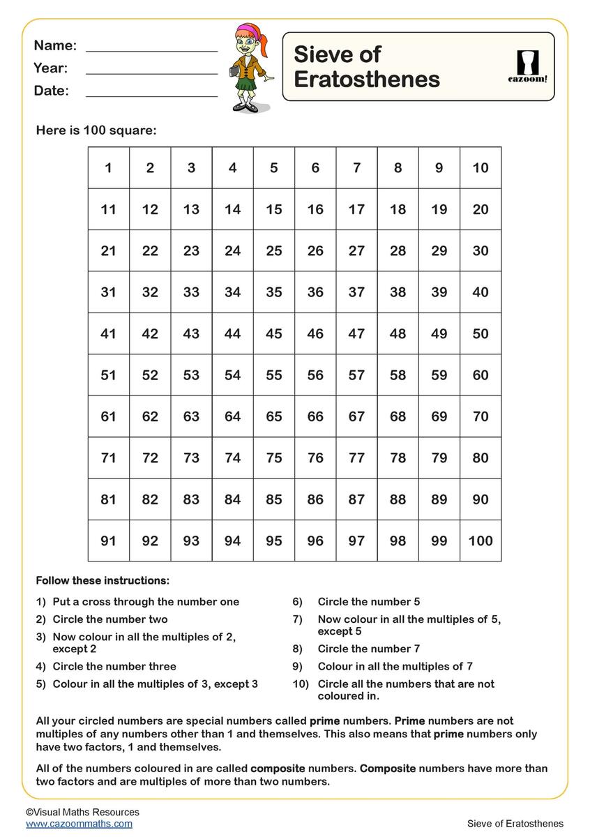 Sieve Of Eratosthenes Page
