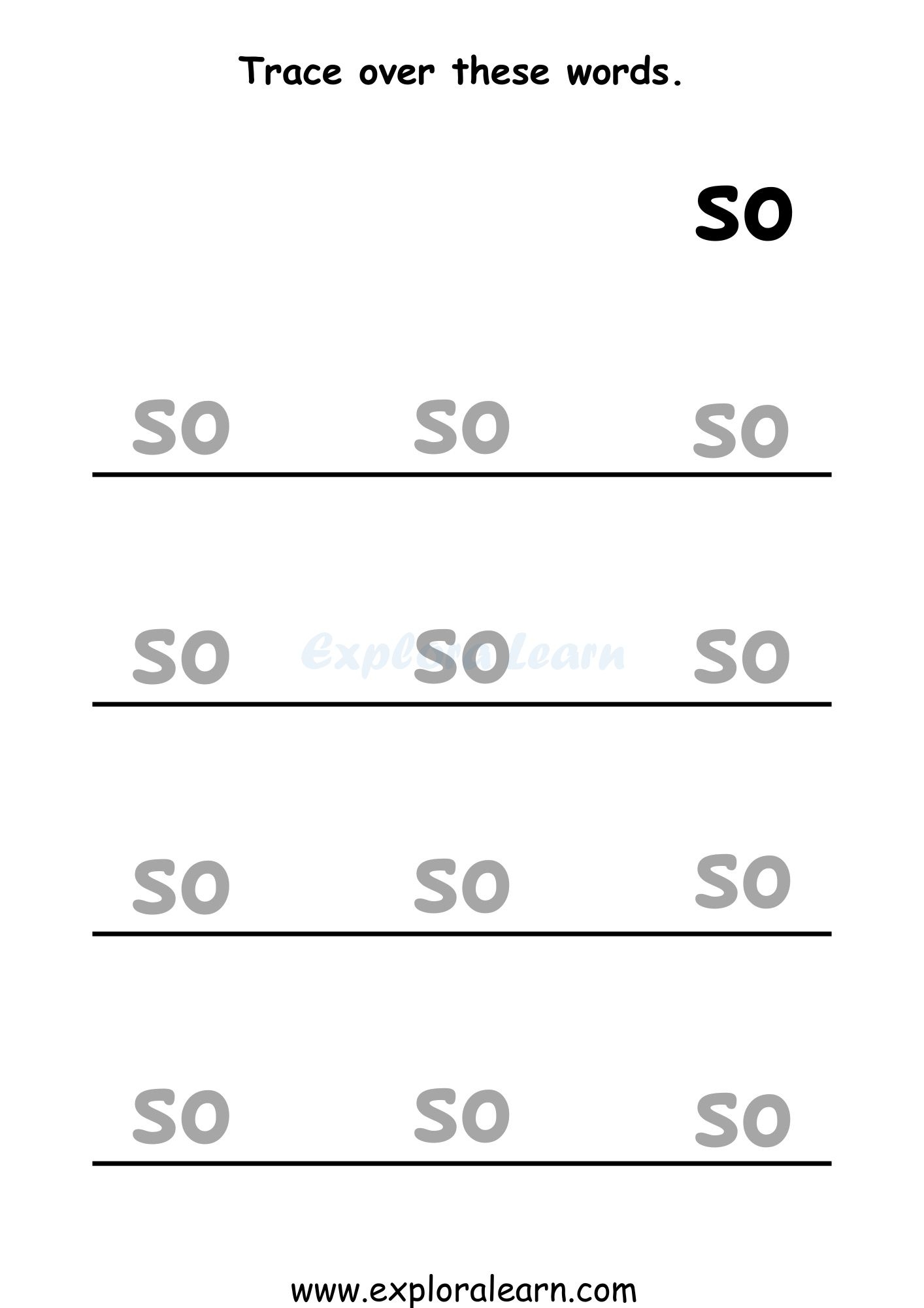 Sight Word Look Worksheet Free Printable Digital PDF
