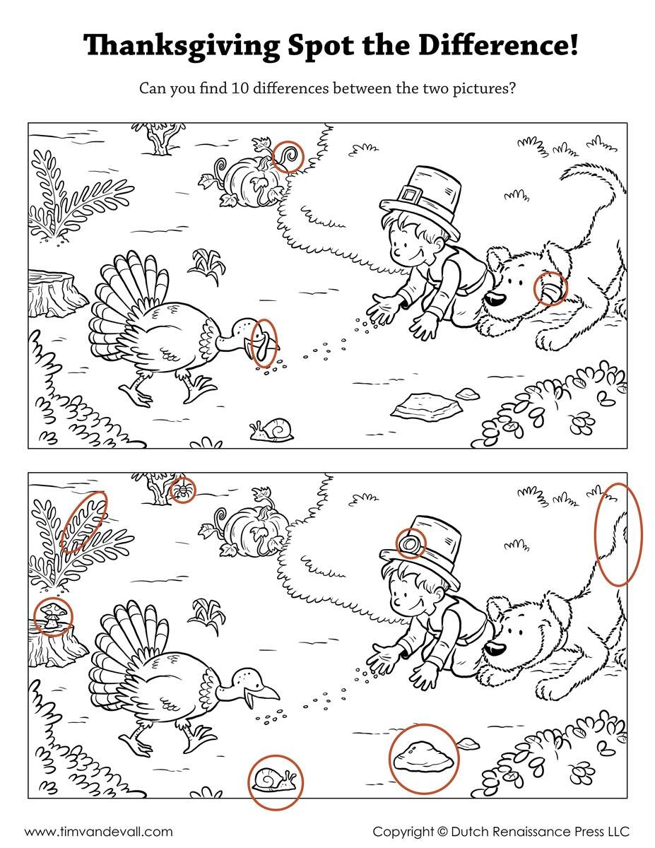 Spot The Difference Printable Spot The Difference Printable