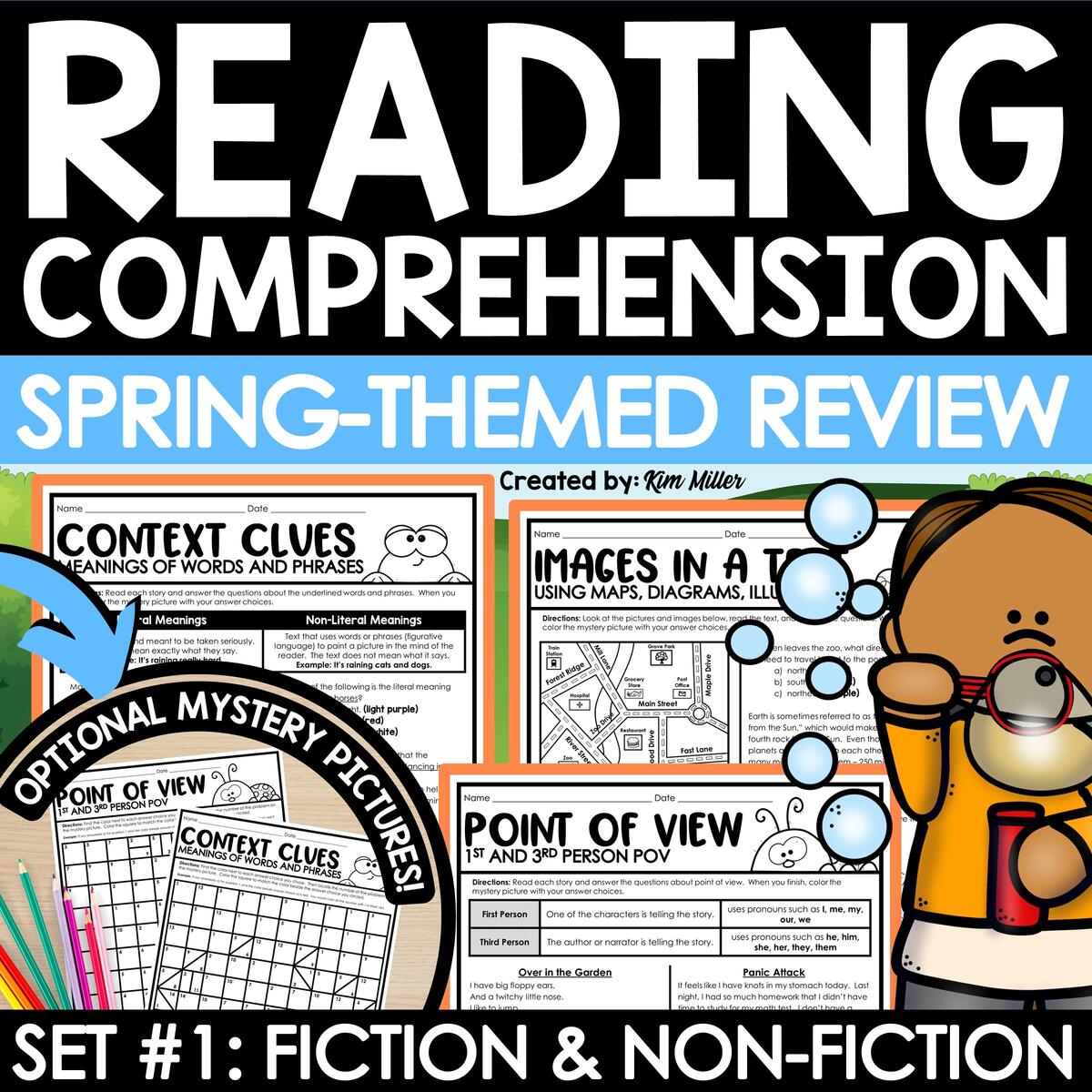 Spring Activities Reading Comprehension Passages And Questions 3rd 4th Grade A Love Of Teaching Kim Miller