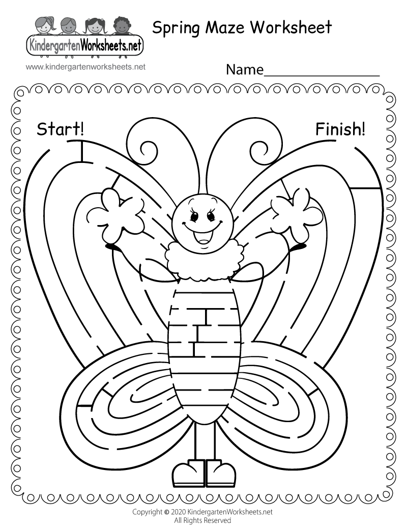 Spring Maze Worksheet Free Printable Digital PDF Spring Maze Worksheet Free Printable Digital PDF