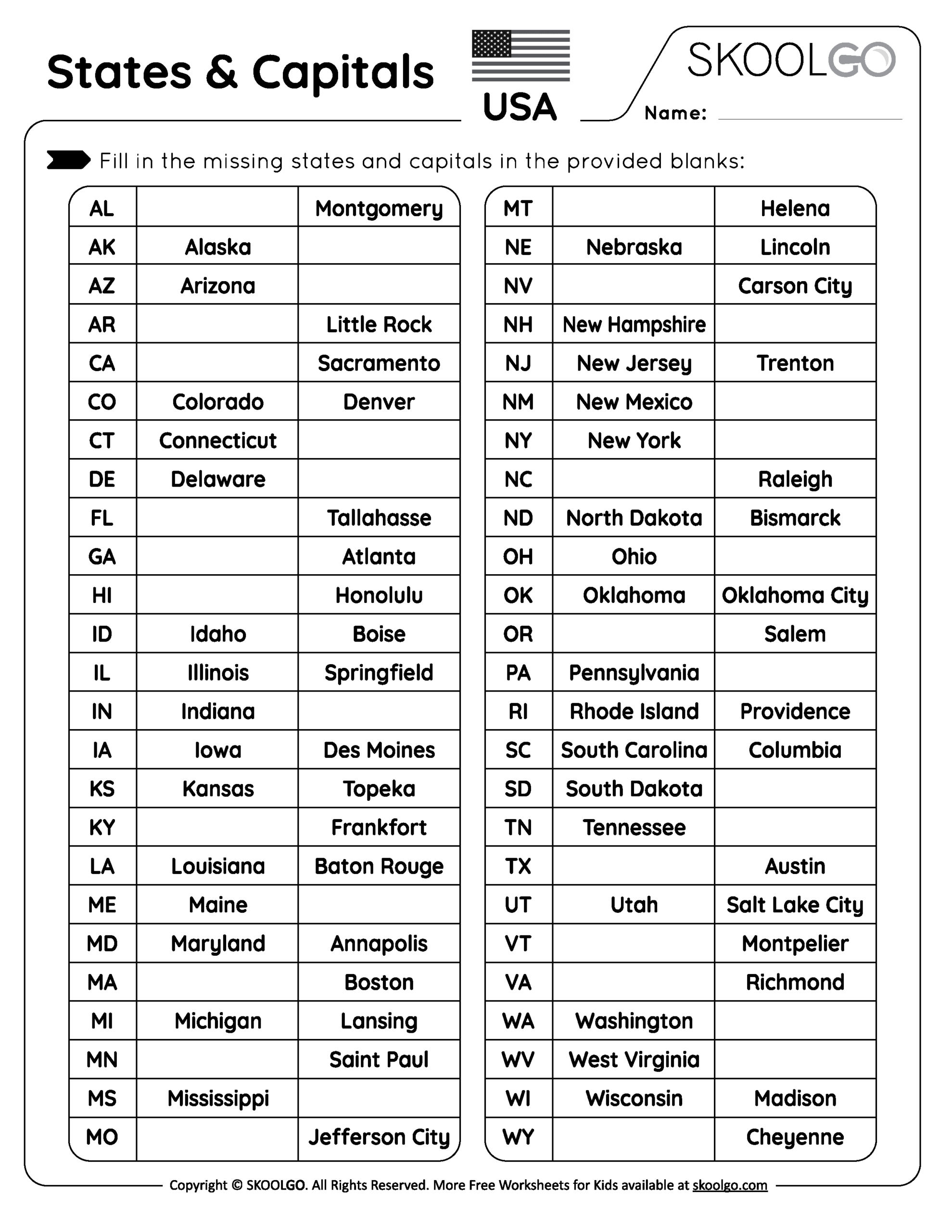 Free Printable Maps Of The United States Bundle