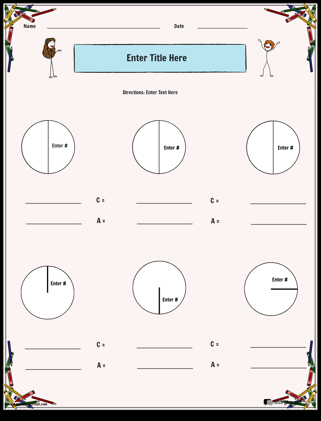 Storyboard That Free Circle Area Circumference Worksheets Storyboard That Free Circle Area Circumference Worksheets