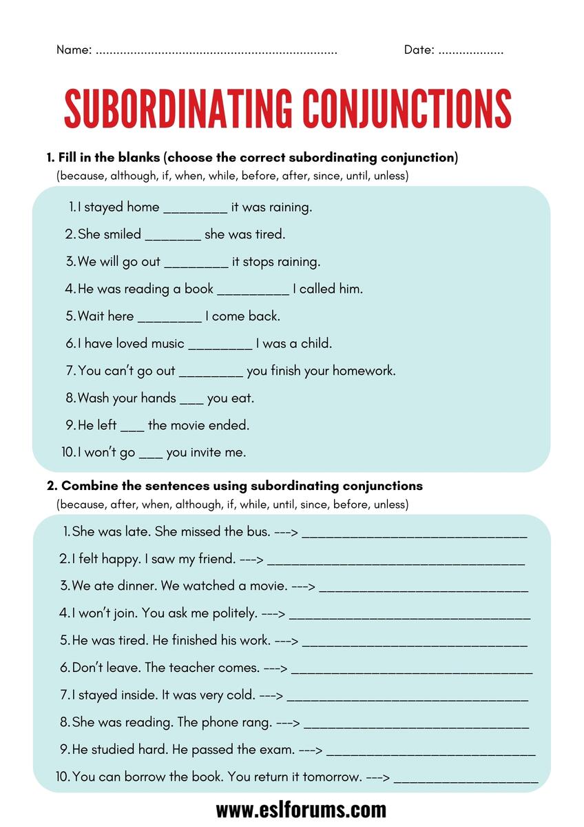 6 Subordinate Clause Examples