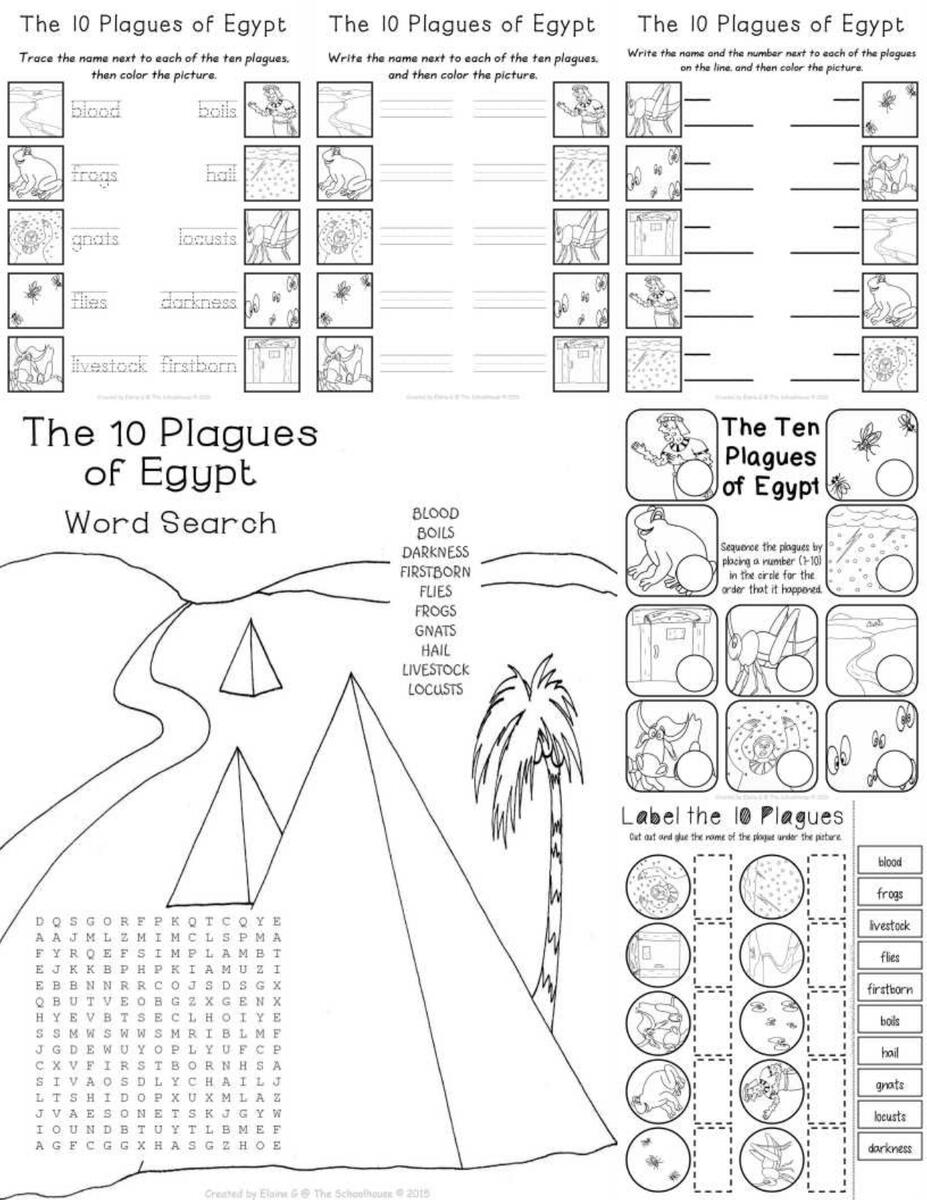 The Ten Plagues Of Egypt Worksheet Pack Made By Teachers