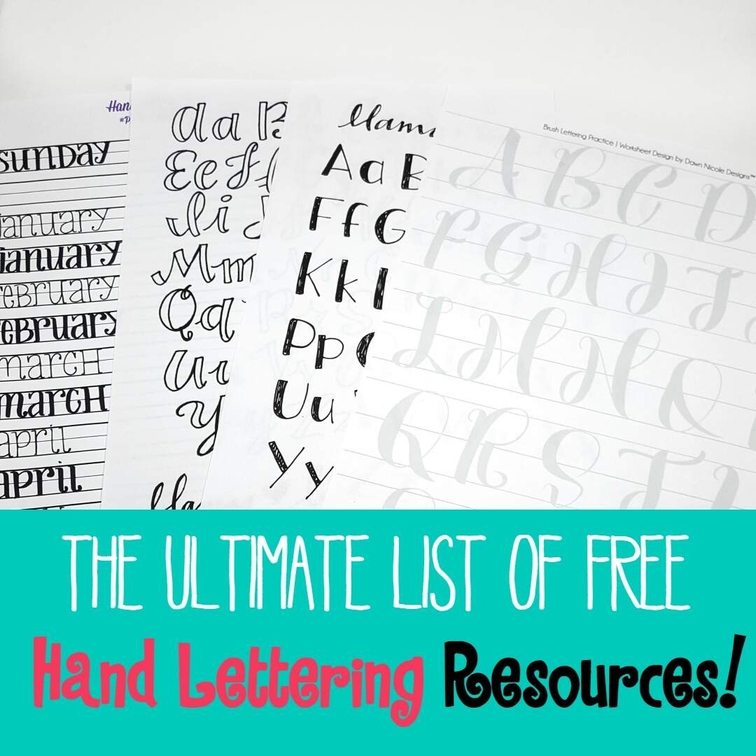 The Ultimate List Of Free Hand Lettering Resources Sublime Reflection The Ultimate List Of Free Hand Lettering Resources Sublime Reflection