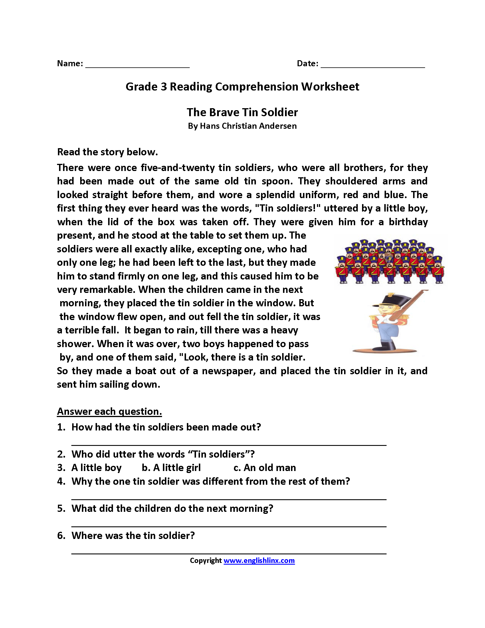 Third Grade Reading Worksheets Improve Fluency Vocabulary Fun Language Arts Worksheet Worksheets Worksheets Worksheets Library