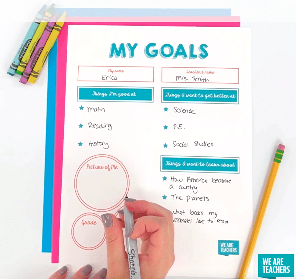 This Goal Setting Worksheet Is Perfect For Back To School This Goal Setting Worksheet Is Perfect For Back To School