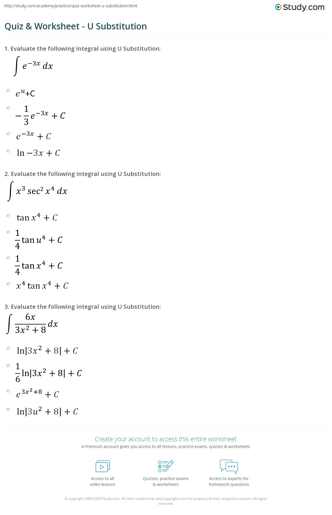 U Substitution For Integration Formula Steps Examples Worksheets Library U Substitution For Integration Formula Steps Examples Worksheets Library