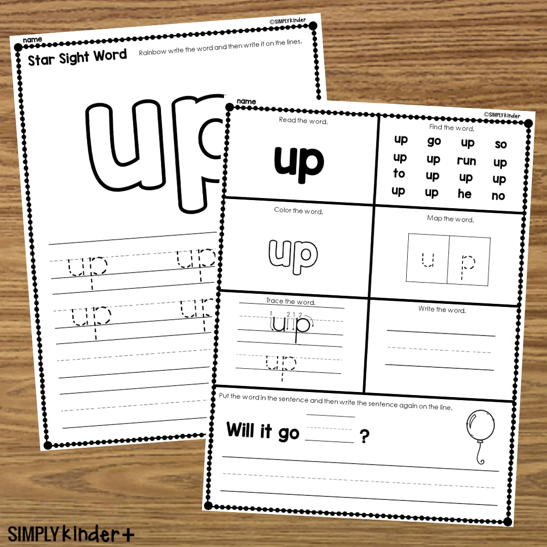Sight Word Reader For The Word Up Teaching Mama